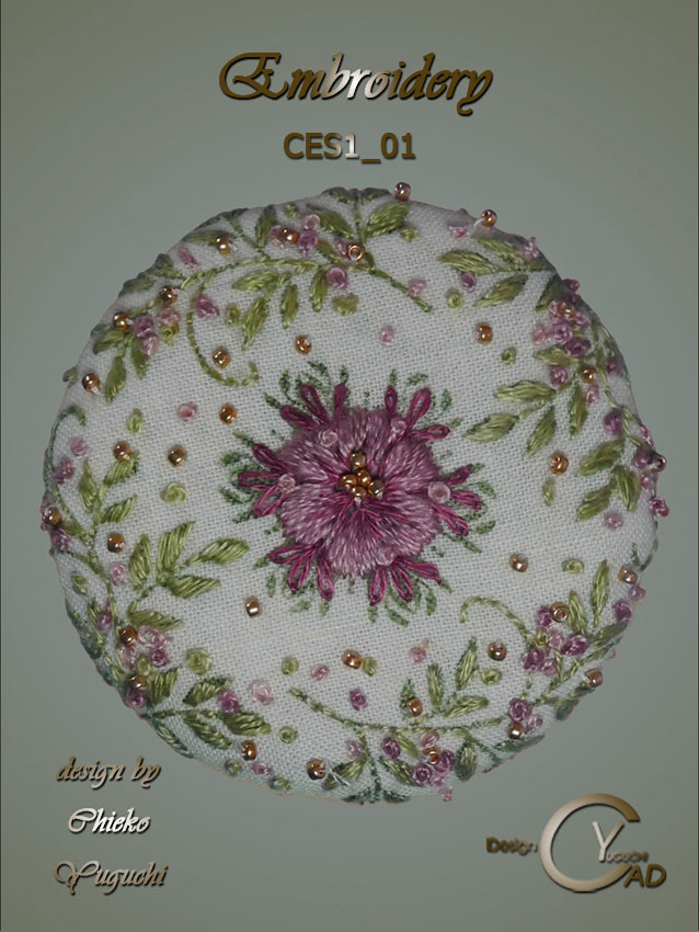 刺繍作品CES1_01 湯口千恵子作