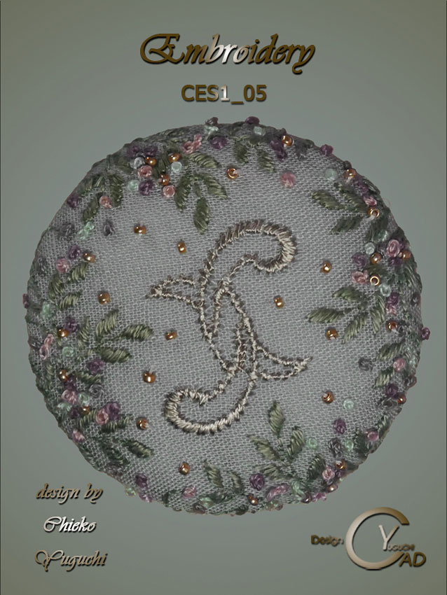 刺繍作品CES1_05 湯口千恵子作