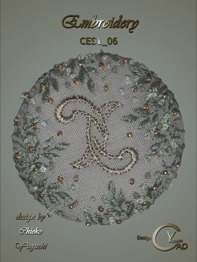 刺繍作品CES1_06 湯口千恵子作