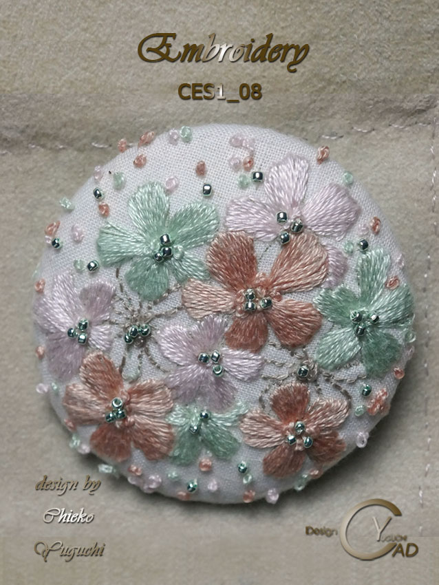 刺繍作品CES1_08 湯口千恵子作