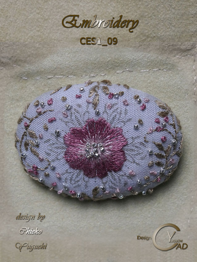 刺繍作品CES1_09 湯口千恵子作